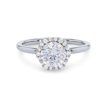 Artcarved Hexagon Halo Engagement Setting In Platinum