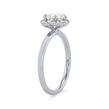 Artcarved Hexagon Halo Engagement Setting In Platinum