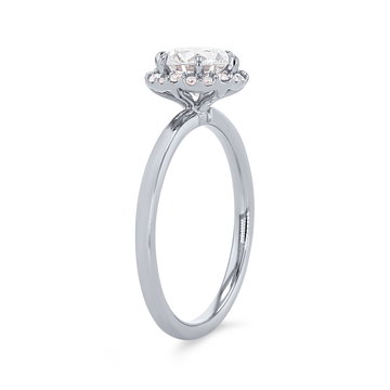 Artcarved Hexagon Halo Engagement Setting In Platinum