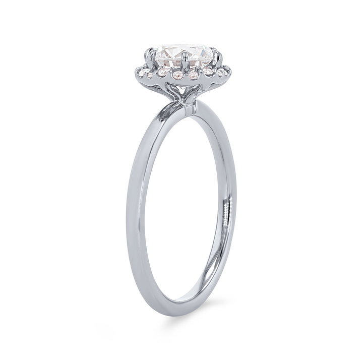 Artcarved Hexagon Halo Engagement Setting In Platinum