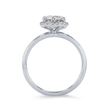 Artcarved Hexagon Halo Engagement Setting In Platinum