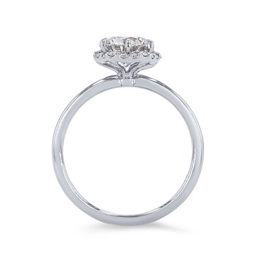 Artcarved Hexagon Halo Engagement Setting In Platinum
