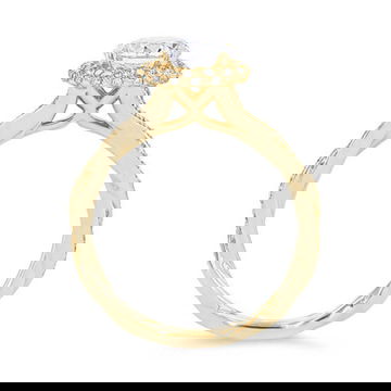 Halo Twist Full Diamond Engagement Setting 5