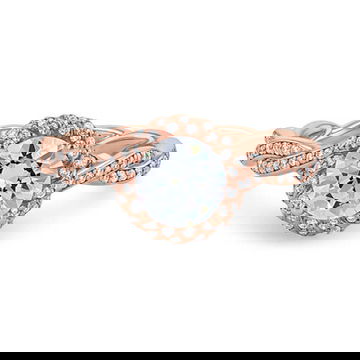 Halo Twist Full Diamond Engagement Setting 1