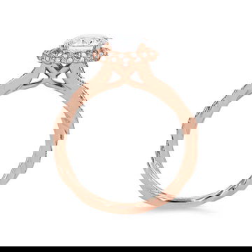 Halo Twist Full Diamond Engagement Setting 6