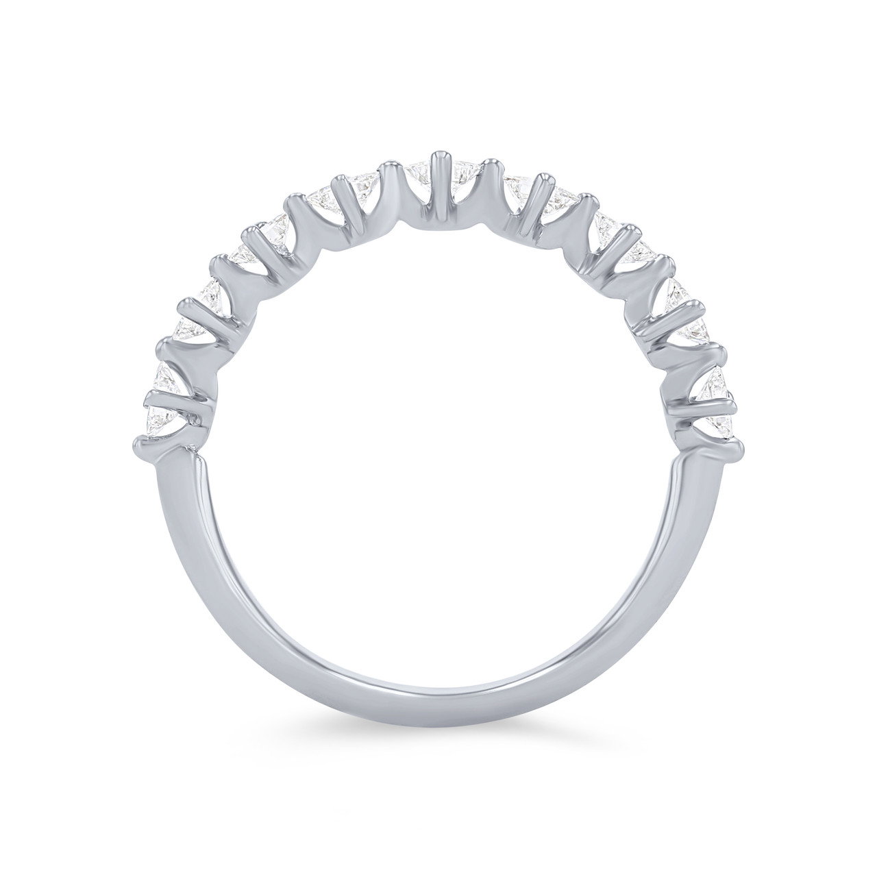 Kite Prong Princess Diamond Wedding Band 2