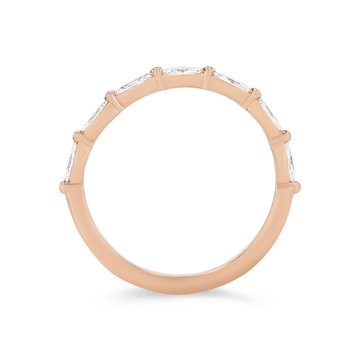 Marquise Diamond Wedding Band In White Gold 14K