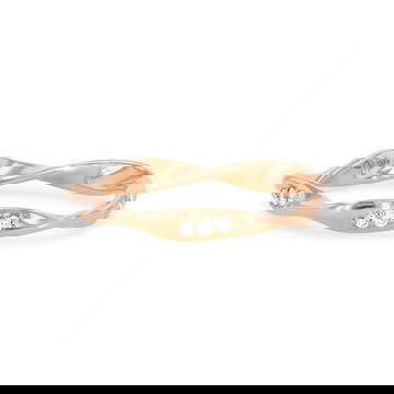 Modern Wave Diamond Eternity Band