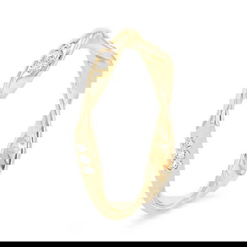 Modern Wave Diamond Eternity Band