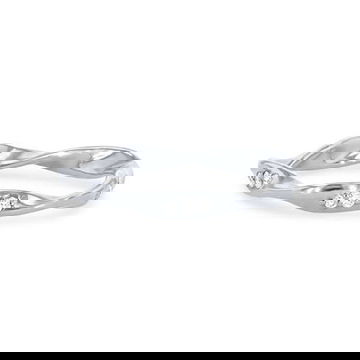 Modern Wave Diamond Eternity Band