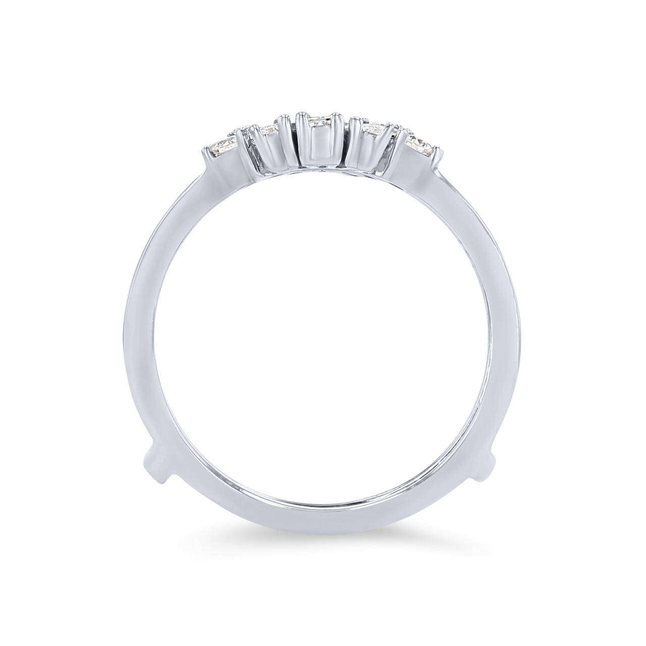 Contour Baguette and Round Diamond Ring Guard
