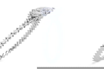Split Double Prong Diamond Engagement Setting