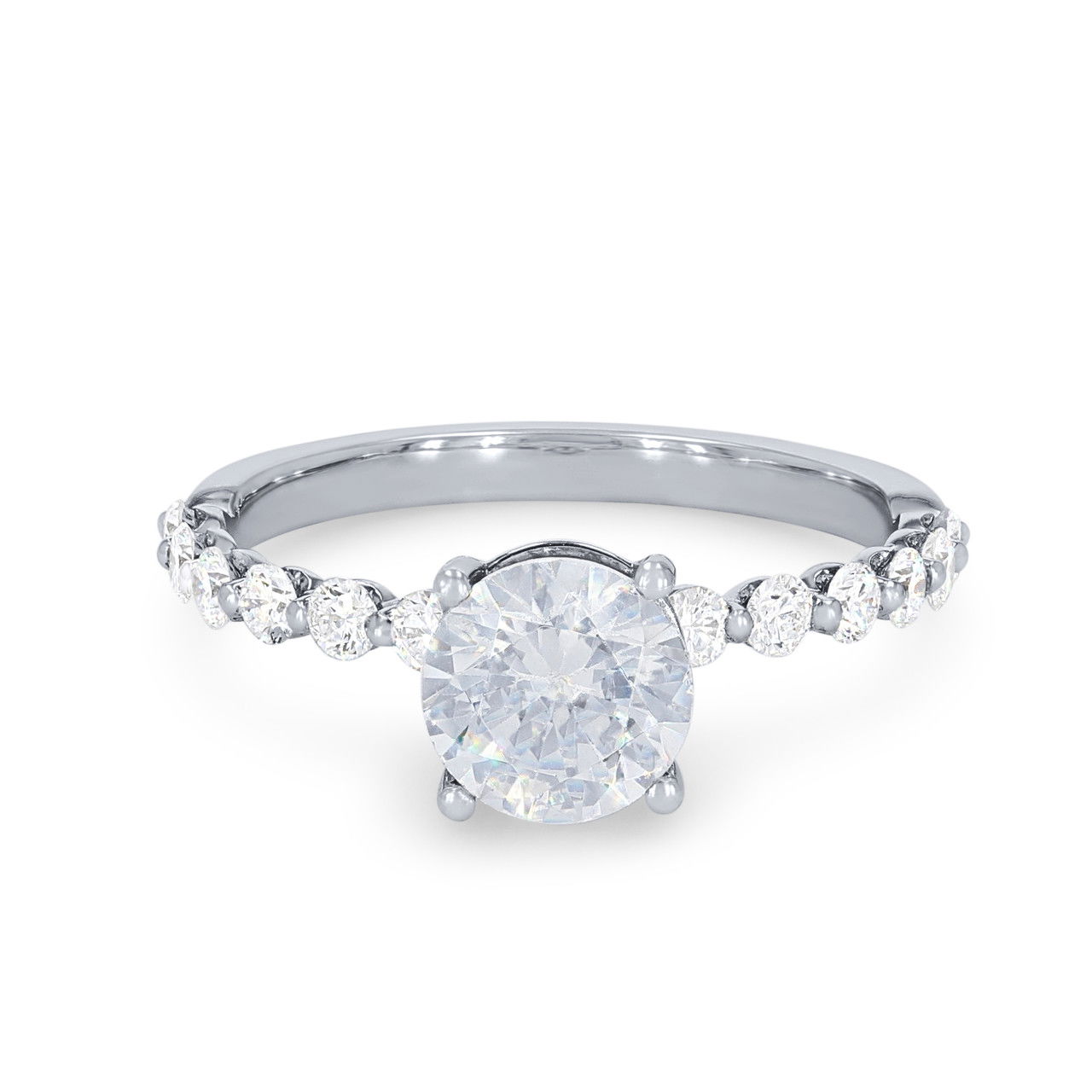 Single Prong Diamond Engagement Setting