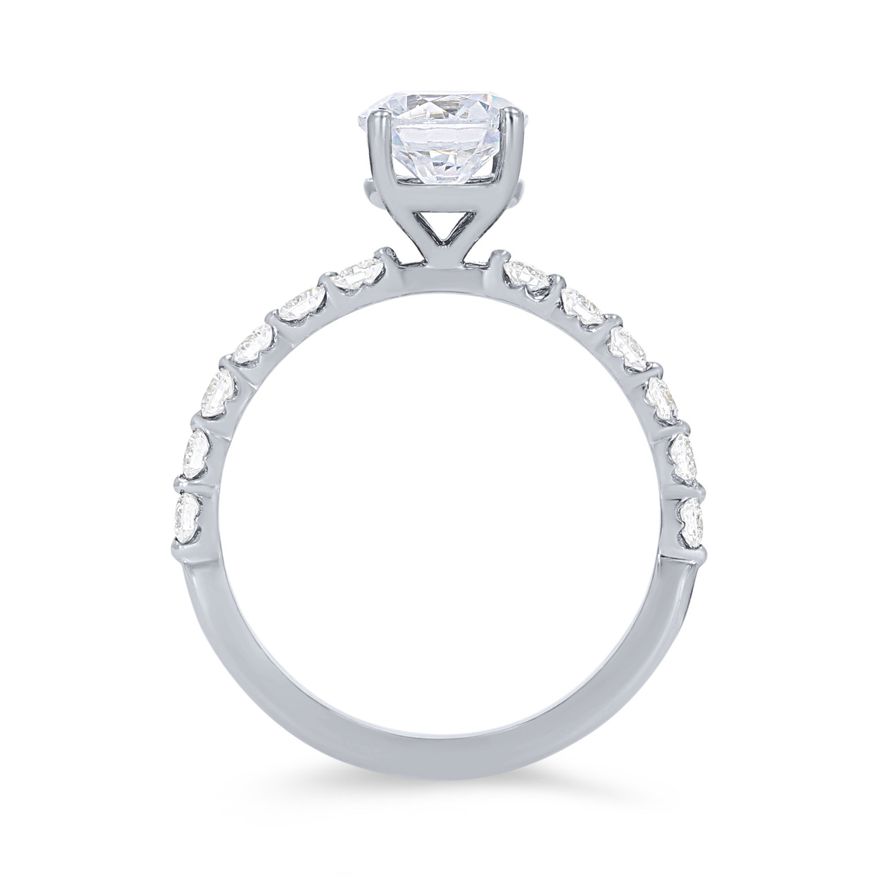 Single Prong Diamond Engagement Setting
