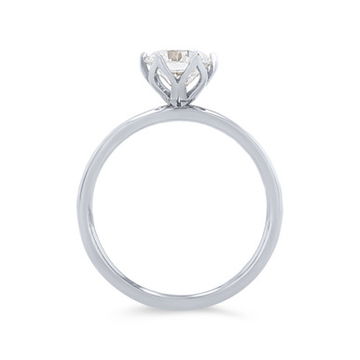 Floral Six Prong Solitaire Engagement Setting