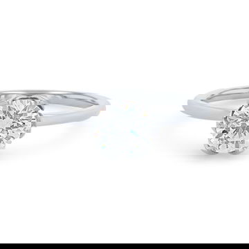 Floral Six Prong Solitaire Engagement Setting