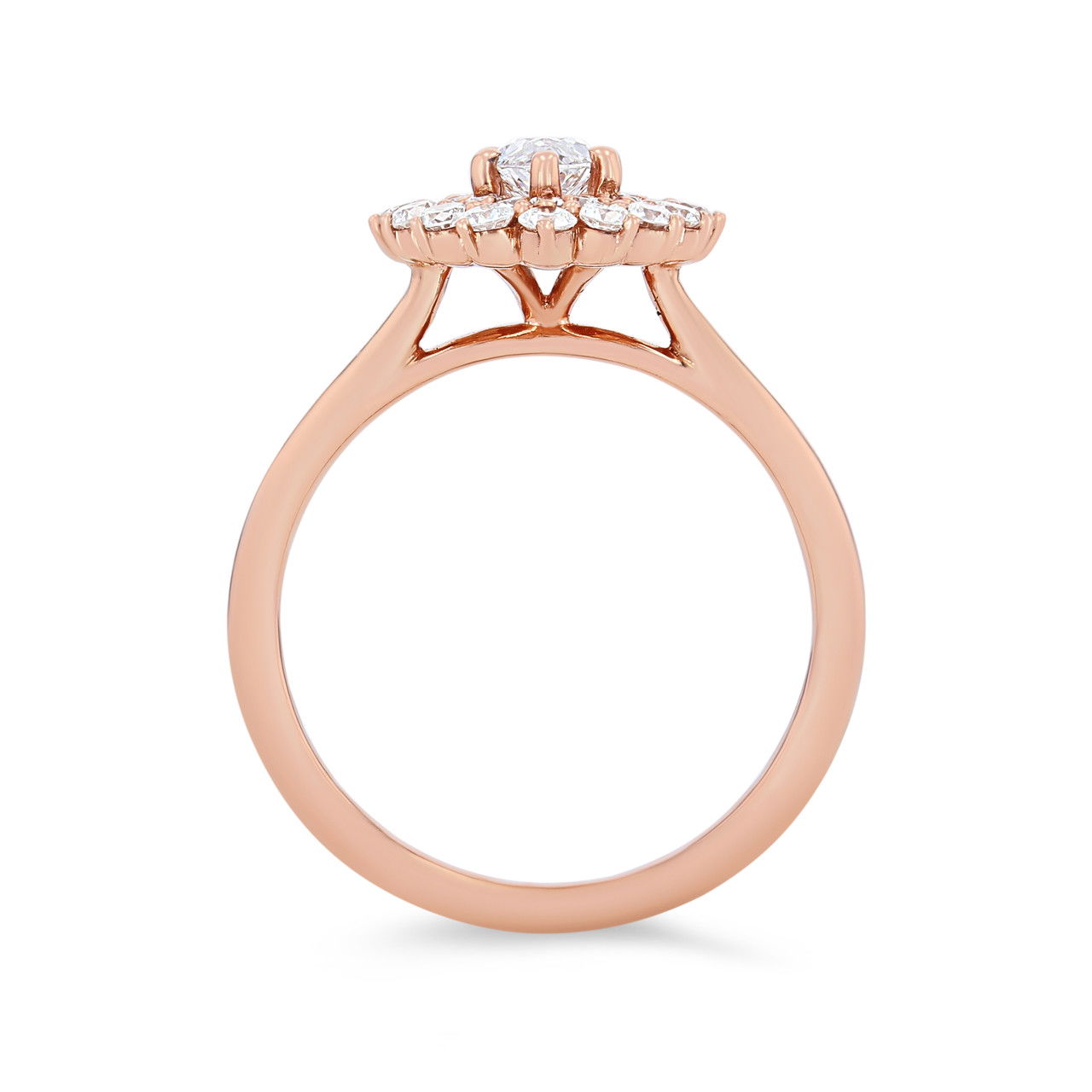 Marquise Double Halo Engagement Setting