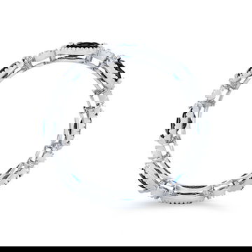 Oval Sapphire and Diamond Eternity Band