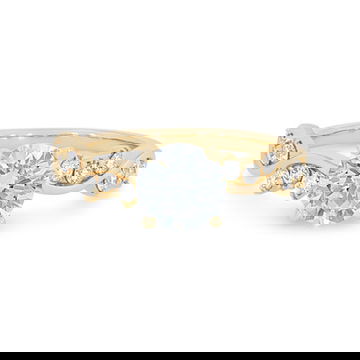 Modern Twist Diamond Engagement Setting 1