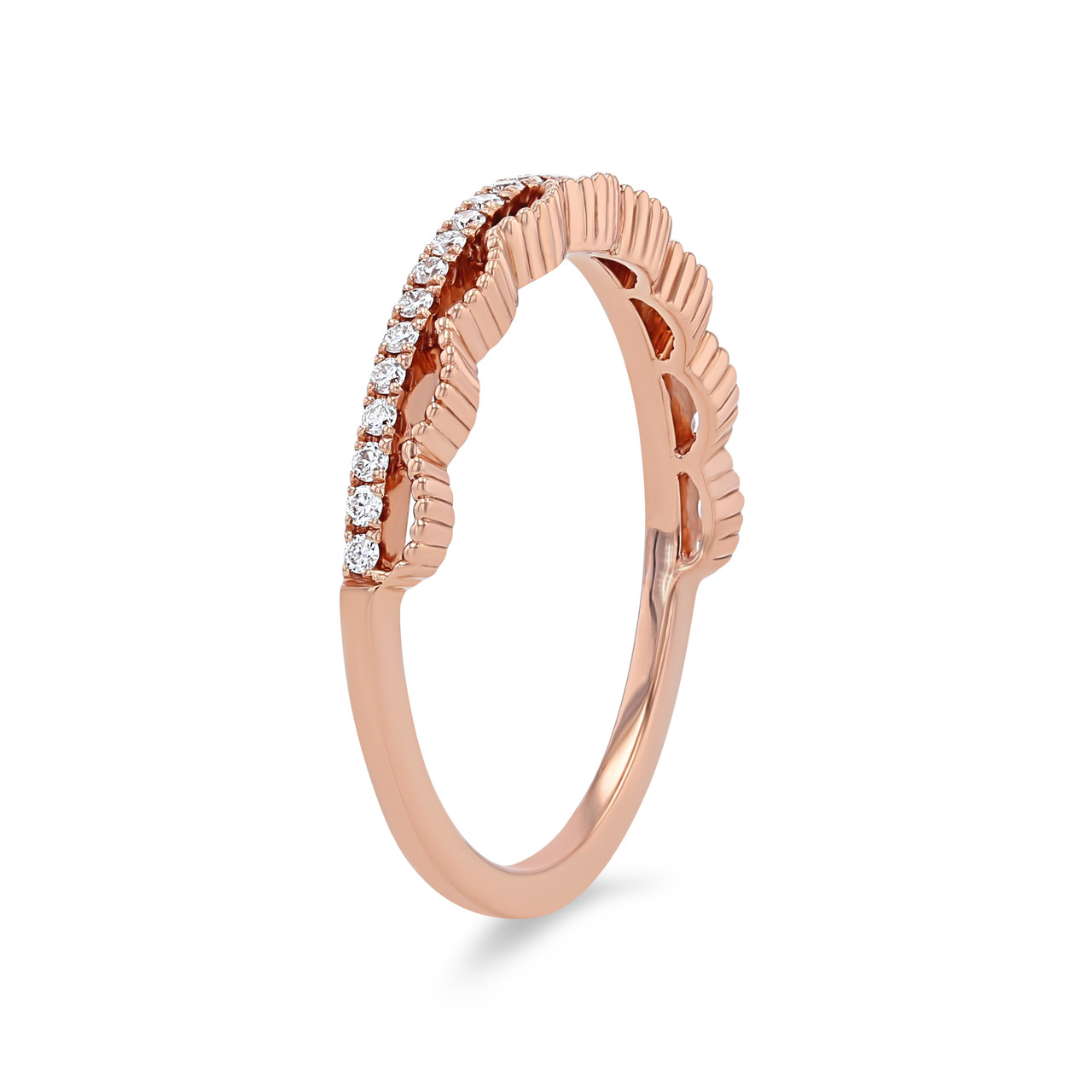 Diamond Lace Wedding Band