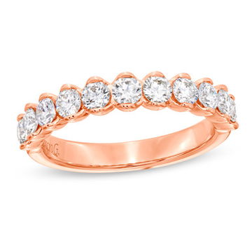 Simon G. Modern Prong Diamond Wedding Band