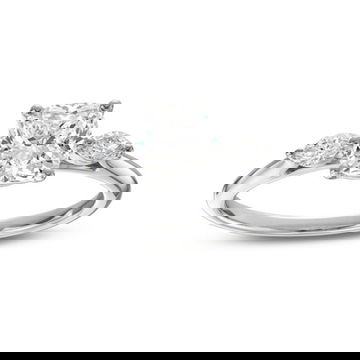 Three Stone Marquise Diamond Engagement Setting