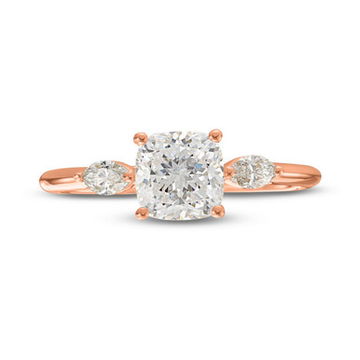 Three Stone Marquise Diamond Engagement Setting