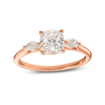 Three Stone Marquise Diamond Engagement Setting