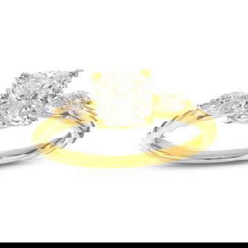 Three Stone Marquise Diamond Engagement Setting