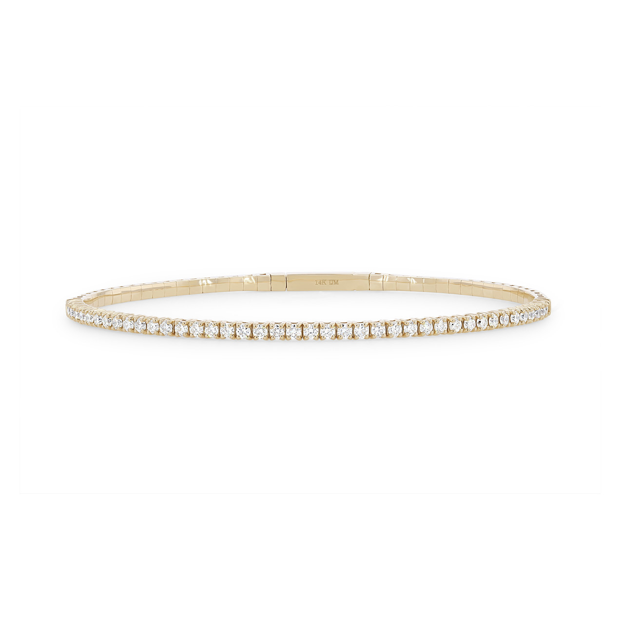 Flexible Diamond Bangle Bracelet