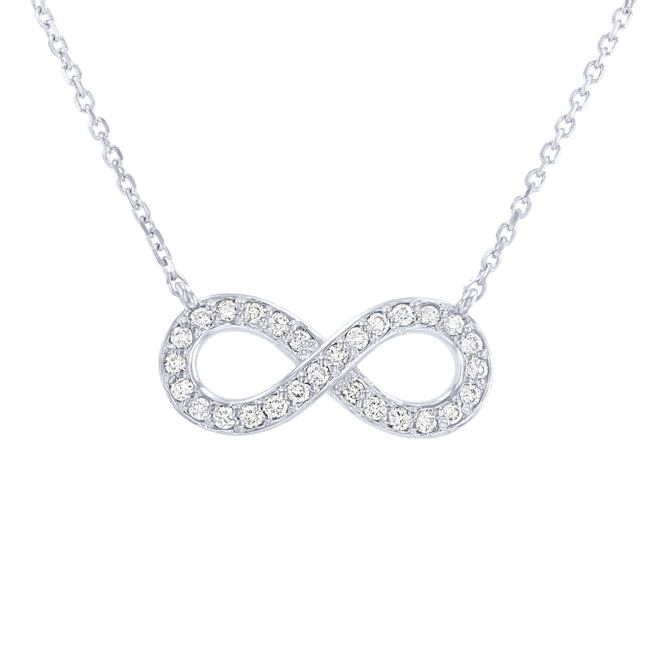 Diamond Infinity Pendant Necklace