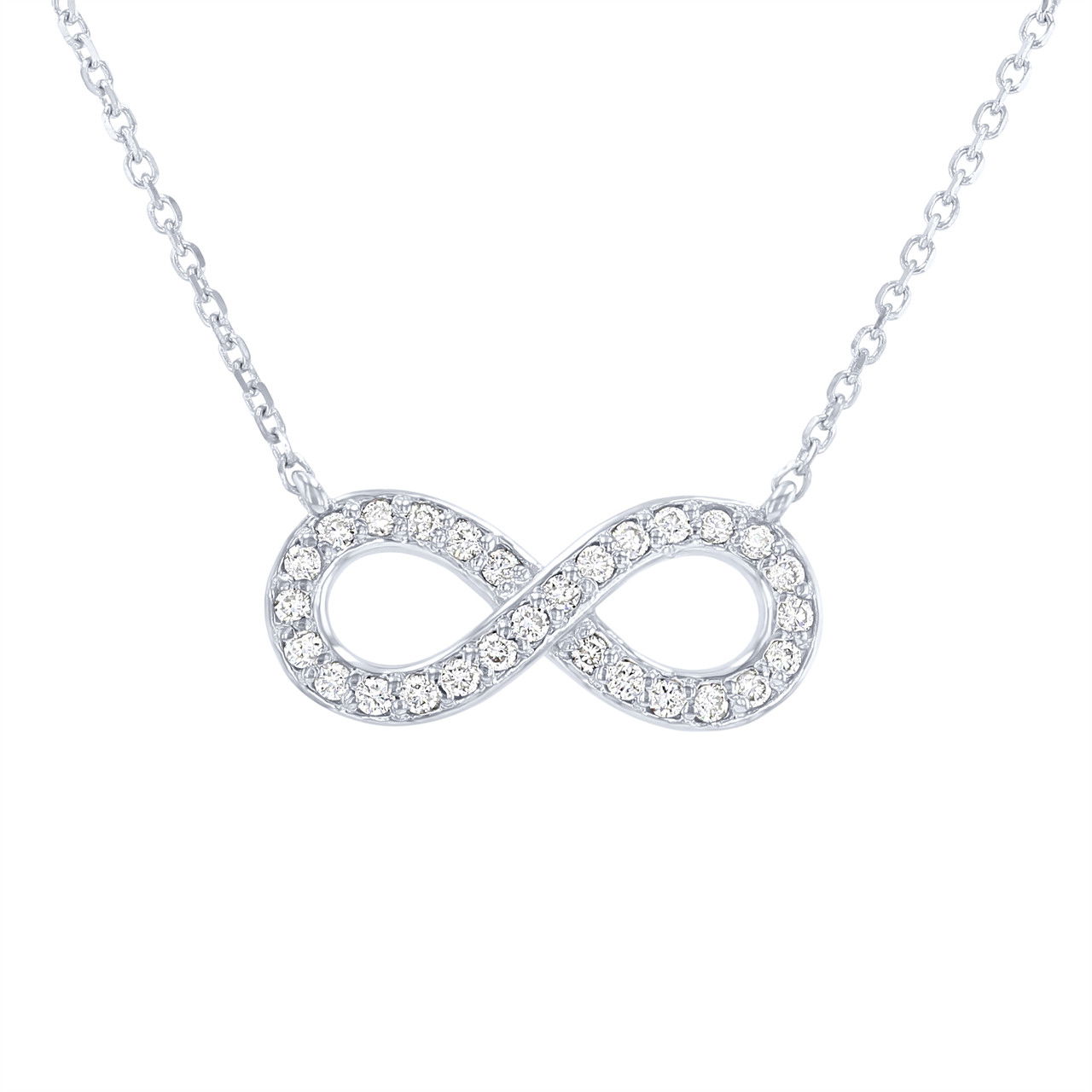 Diamond Infinity Pendant Necklace