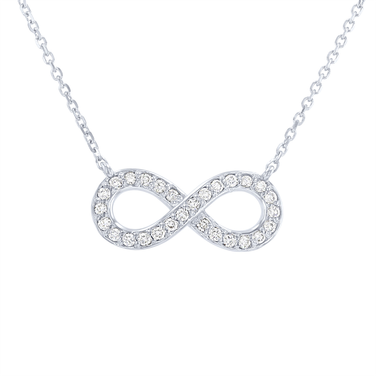 Diamond Infinity Pendant Necklace