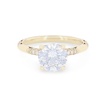 Tacori Founder's Scallop Diamond  Engagement Setting In Platinum