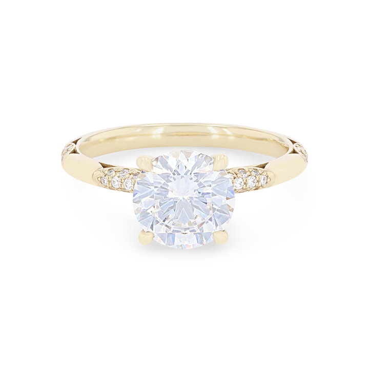 Tacori Founder's Scallop Diamond  Engagement Setting In Platinum