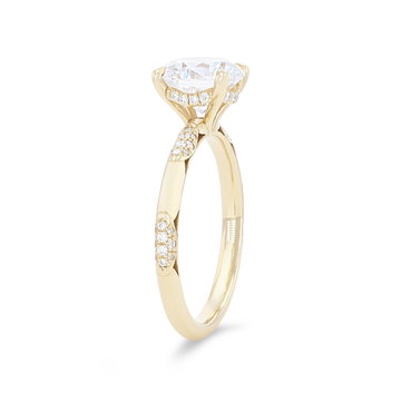 Tacori Founder's Scallop Diamond  Engagement Setting In Platinum