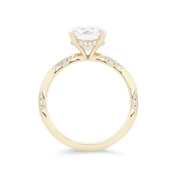 Tacori Founder's Scallop Diamond  Engagement Setting In Platinum