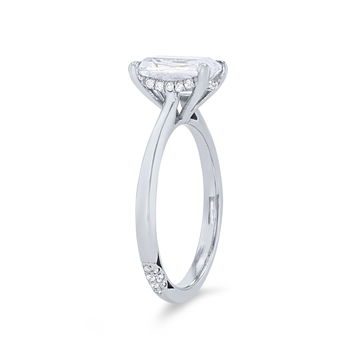 Tacori Founder's Hidden Halo Solitaire Engagement Setting In Platinum