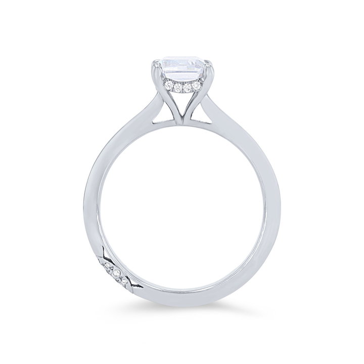 Tacori Founder's Hidden Halo Solitaire Engagement Setting In Platinum
