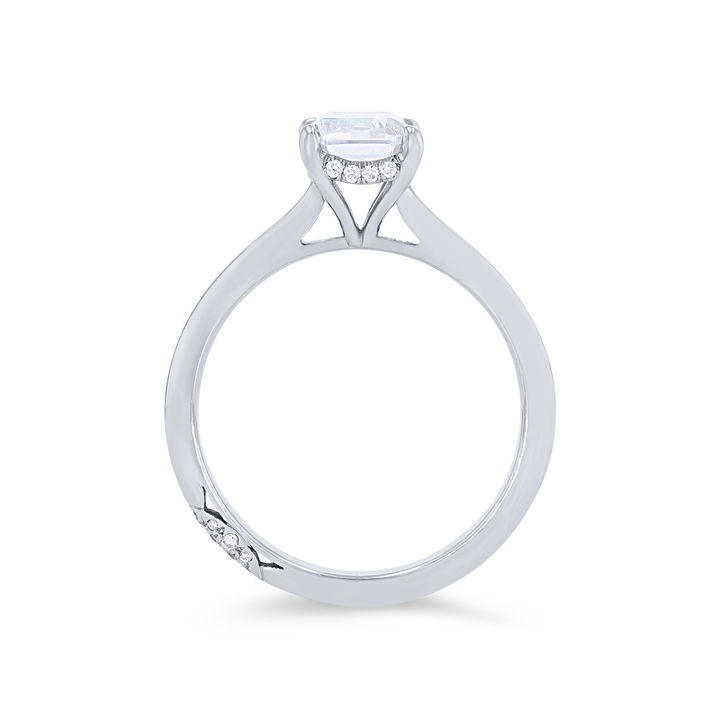 Tacori Founder's Hidden Halo Solitaire Engagement Setting In Platinum