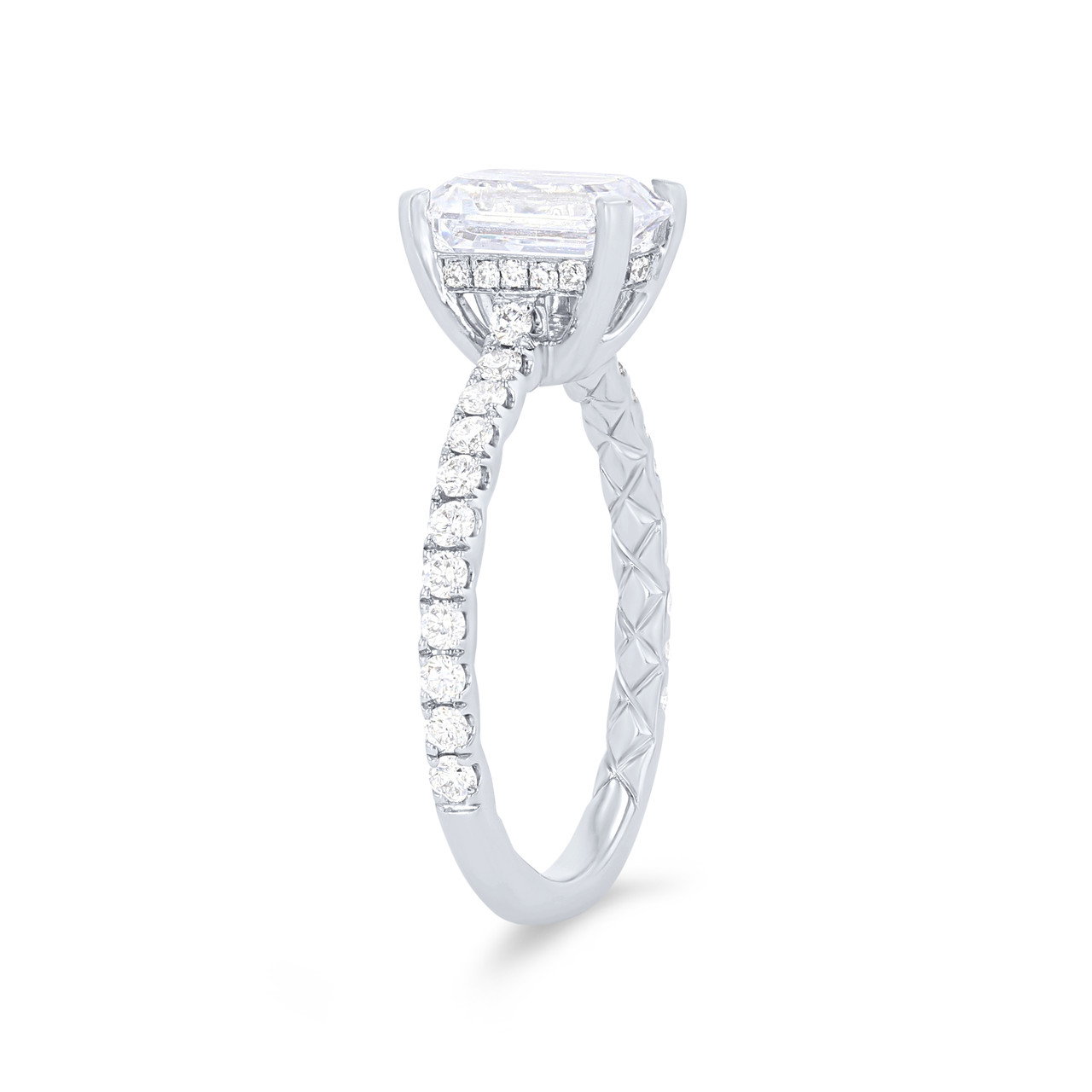 A. Jaffe Emerald Hidden Halo Engagement Setting 1