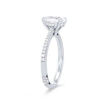 Tacori Founder's Hidden Halo Engagement Setting In Platinum