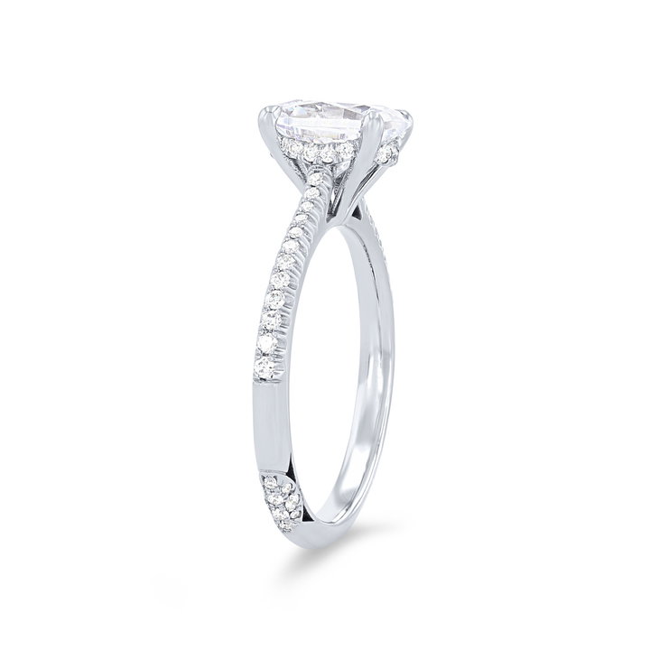 Tacori Founder's Hidden Halo Engagement Setting In Platinum