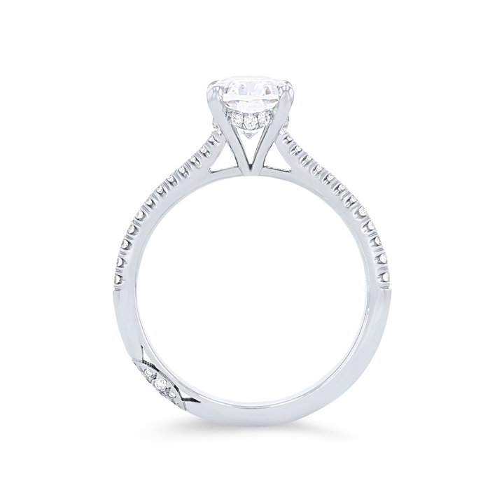 Tacori Founder's Hidden Halo Engagement Setting In Platinum