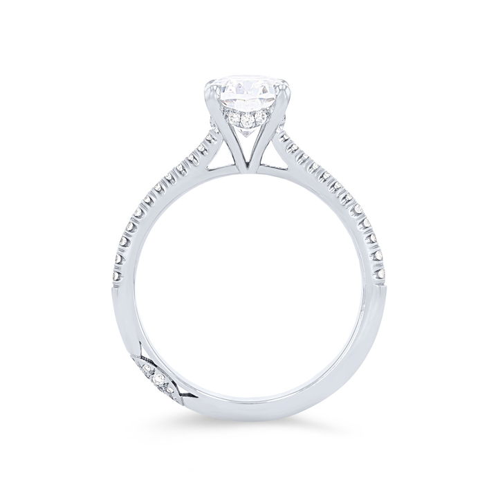 White Gold 18K Tacori Founder's Hidden Halo Engagement Setting