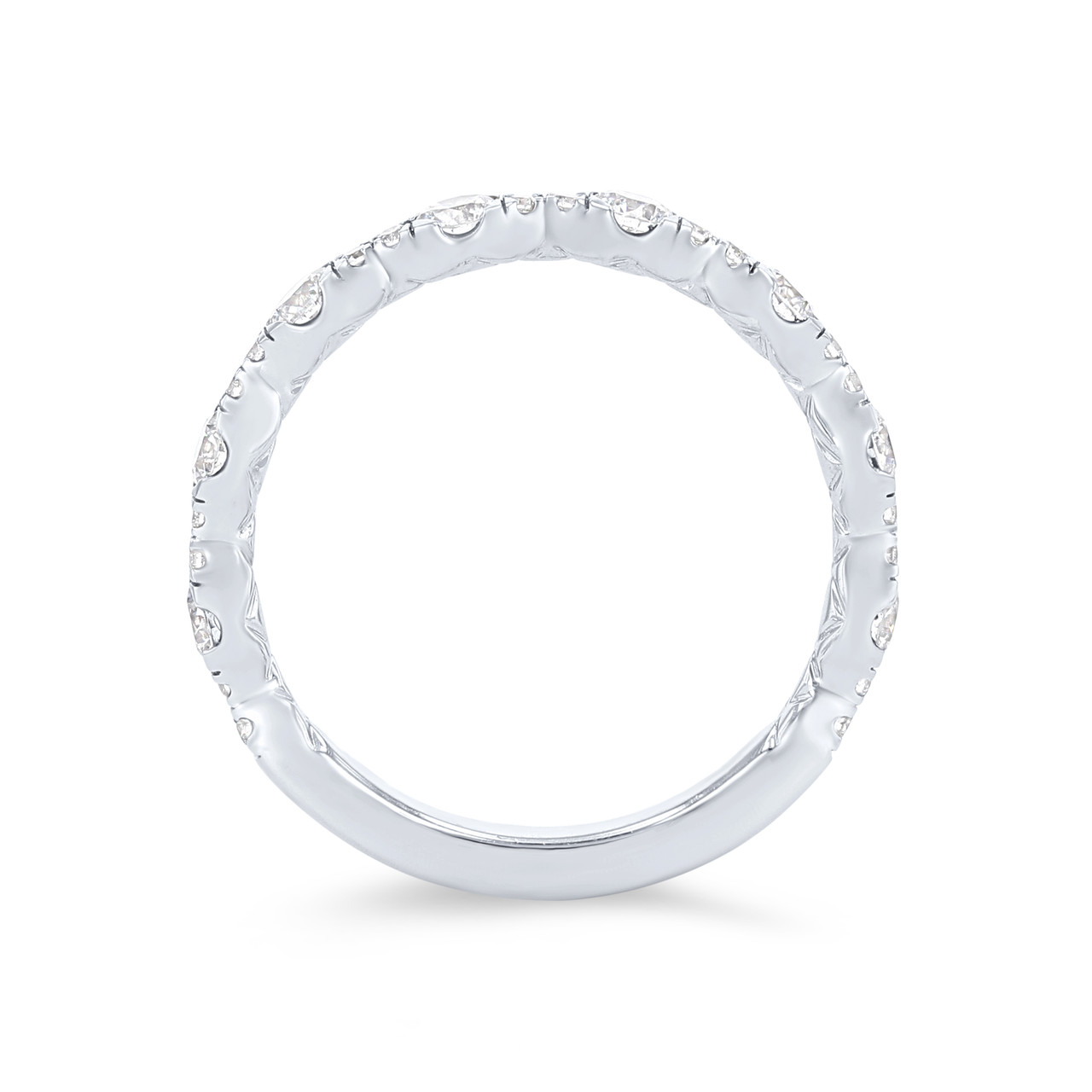 A. Jaffe Alternating Diamond Wedding Band
