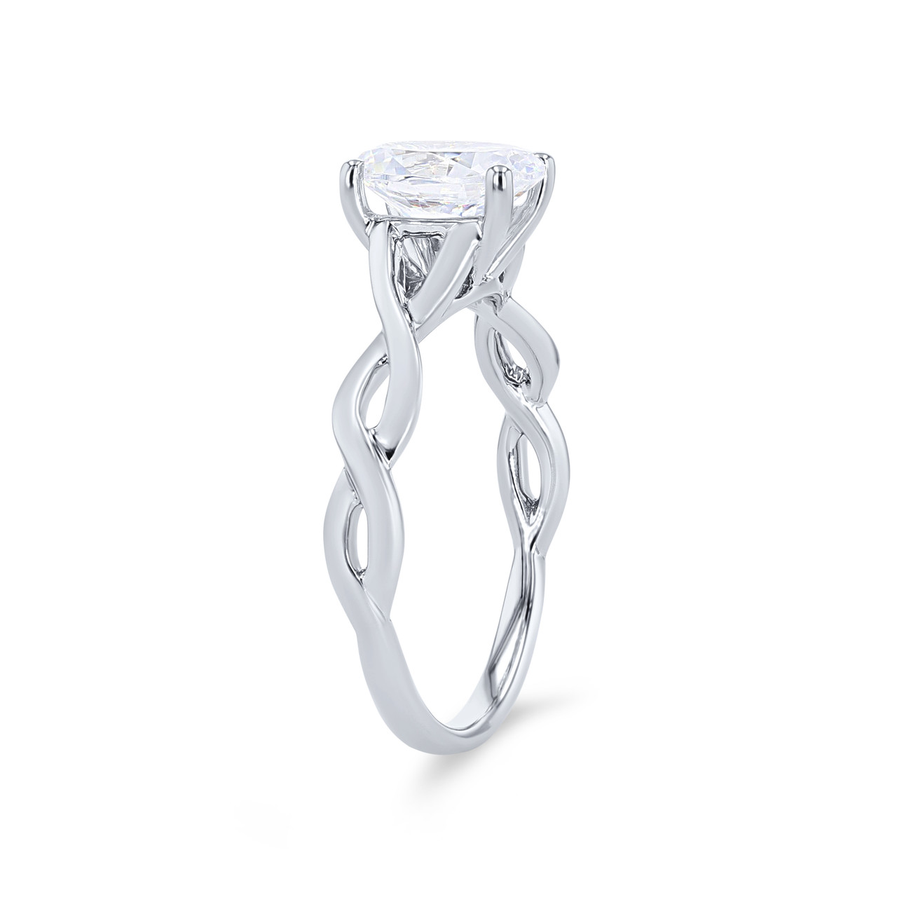 Solitaire Open Twist Engagement Setting
