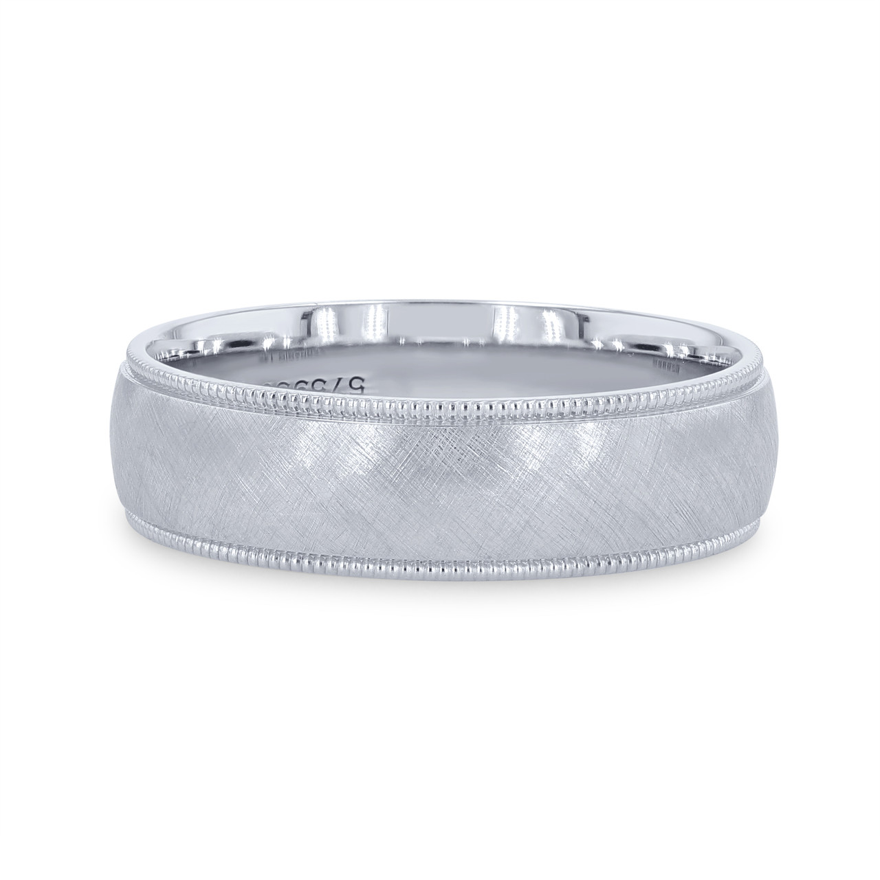 Verragio Milgrain Textured Wedding Band