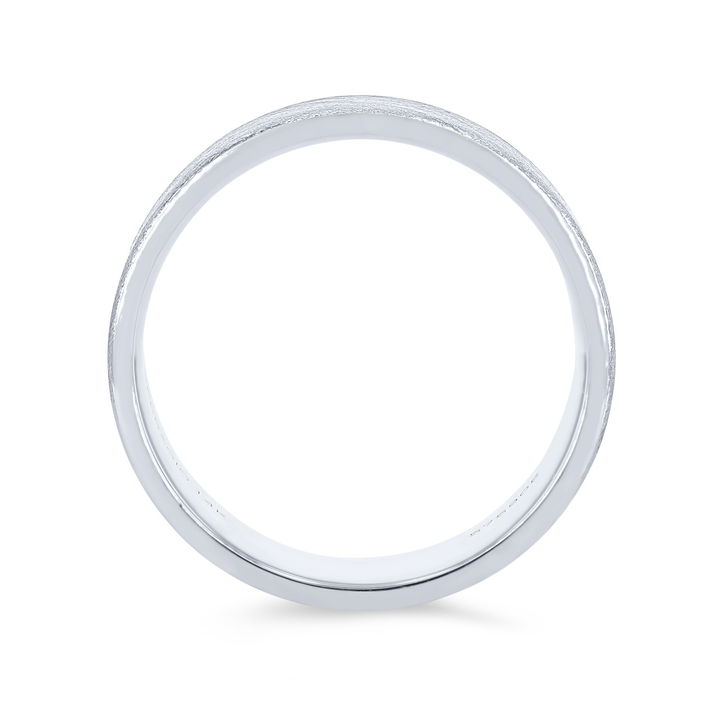 White Gold 14K Verragio Textured Matte Wedding Band