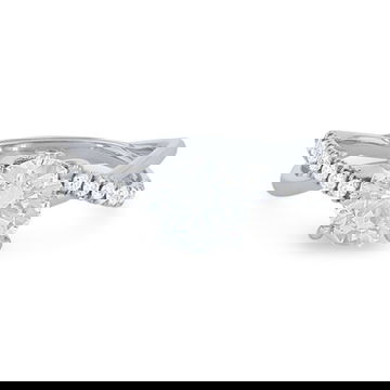 Uneek Twist Half Diamond Engagement Setting 0